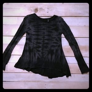 JOE'S Long Sleeve Black and Grey TieDye size 7